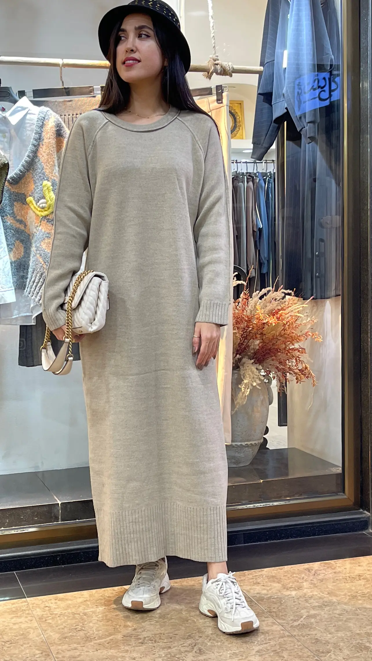 پیراهن بافت ترک طرح ساده